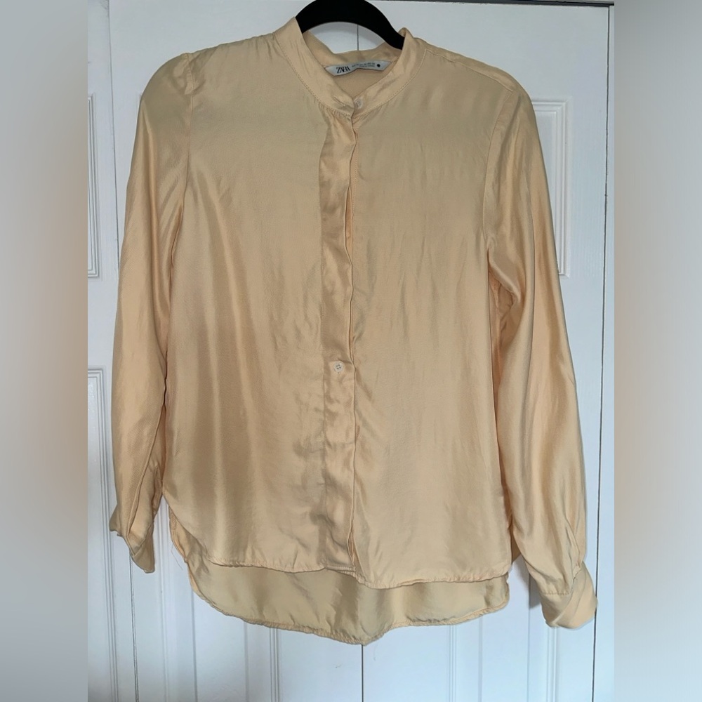 Zara cream shirt